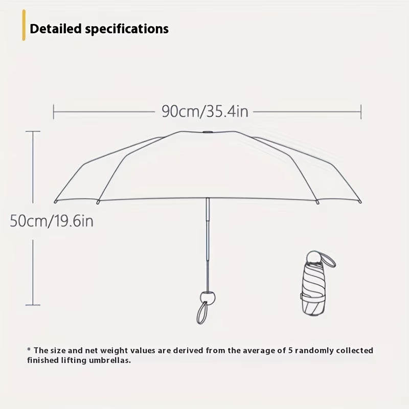 Compact Folding Umbrella – Women’s Portable Sun Umbrella Lightweight Travel Umbrella