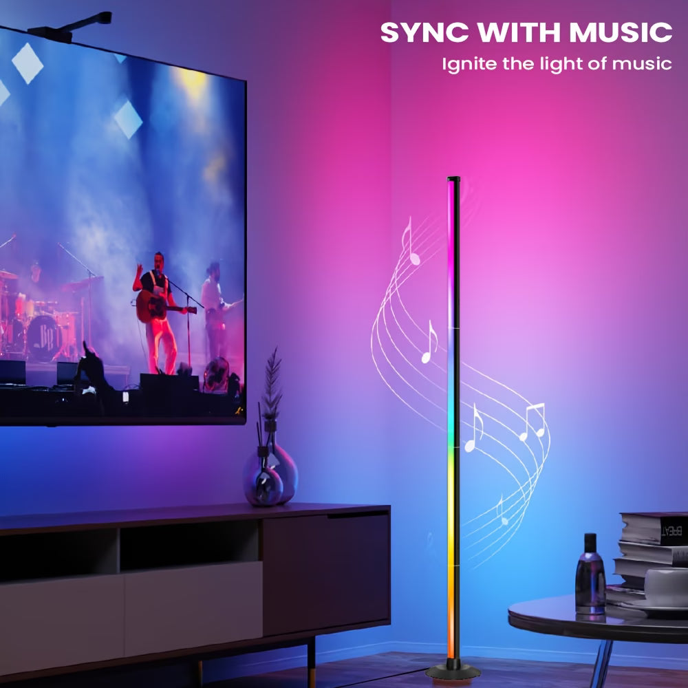 LED Light – Smart RGBICB Floor Lamp with App & Remote Control | Modern Ambient Lighting for Home & Gaming Decor
