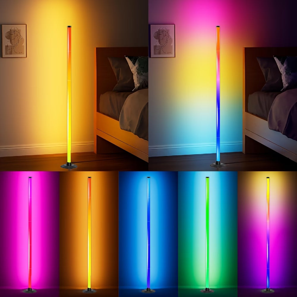 LED Light – Smart RGBICB Floor Lamp with App & Remote Control | Modern Ambient Lighting for Home & Gaming Decor