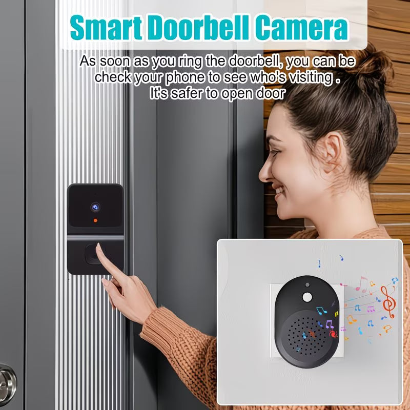 Smart Doorlock – Wireless Smart WiFi Video Doorbell with Built-in Battery, 2-Way Audio & Night Vision