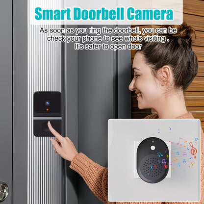 Smart Doorlock – Wireless Smart WiFi Video Doorbell with Built-in Battery, 2-Way Audio & Night Vision