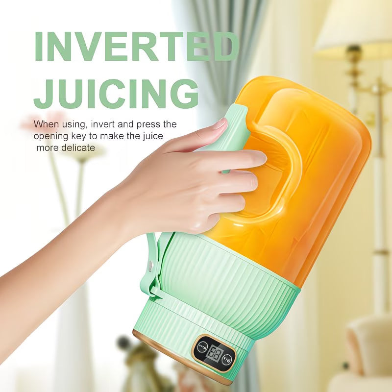 Portable Juicer – 10-Blade USB Rechargeable Juicer Machine for Fresh Fruit Juicer & Smoothies