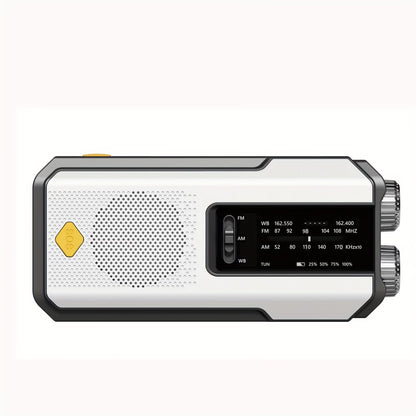 Radio – Daykit Portable FM Radio with Solar Power, Hand Crank & Emergency Power Bank