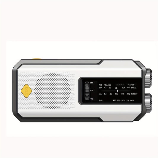 Radio – Daykit Portable FM Radio with Solar Power, Hand Crank & Emergency Power Bank