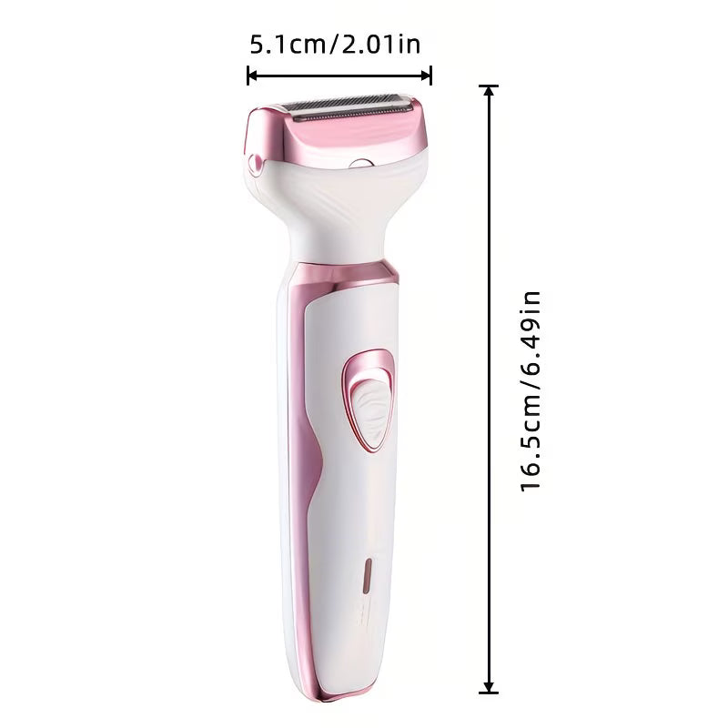 Women Razor – Rechargeable Electric Shaver for Face, Legs, Underarms & Bikini Trimming (Painless Grooming Kit)