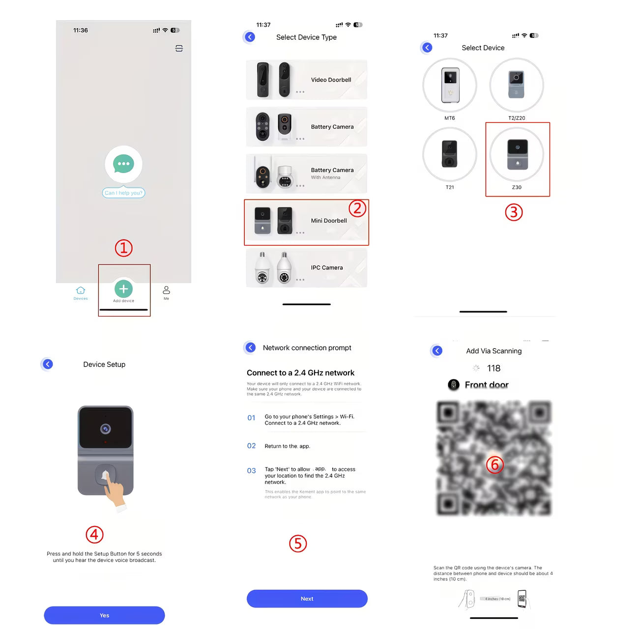 Smart Doorlock – Wireless Smart WiFi Video Doorbell with Built-in Battery, 2-Way Audio & Night Vision
