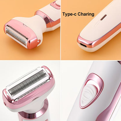 Women Razor – Rechargeable Electric Shaver for Face, Legs, Underarms & Bikini Trimming (Painless Grooming Kit)