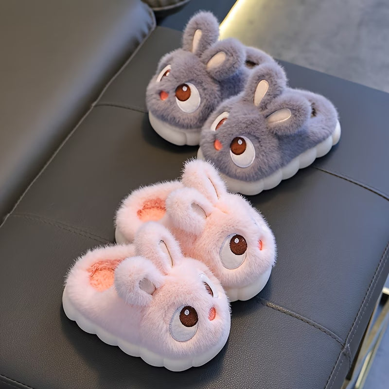 Cute Slippers for Kids – Rabbit Slippers Cartoon Winter Indoor Shoes for Toddlers