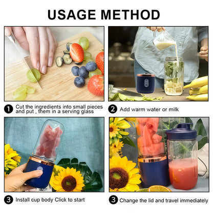 Juicer – Portable USB Six-Blade Fruit Juicer