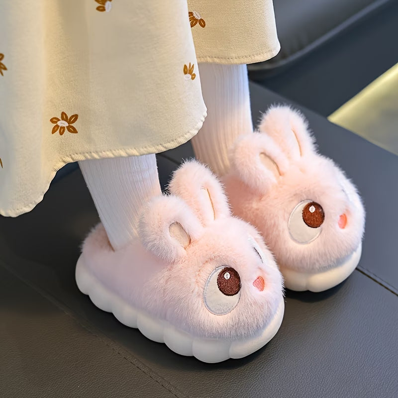 Cute Slippers for Kids – Rabbit Slippers Cartoon Winter Indoor Shoes for Toddlers