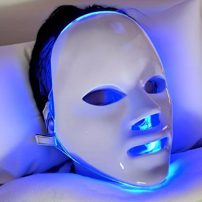 Face Massager – 7 Color LED Facial Mask Device for Skincare Routine & Home Spa Care