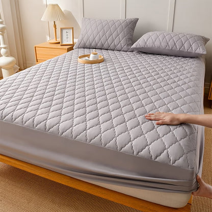 Bed Cover – Luxury Waterproof Quilted Mattress Protector Fitted Sheet for Single & Double Beds