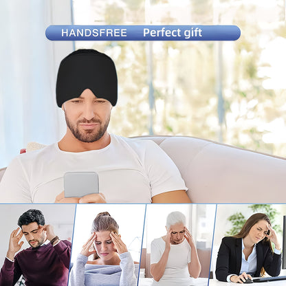 Cooling Gel Headband – Reusable Headache Cap, Migraine Cap & Ice Gel Face Mask for Instant Relief