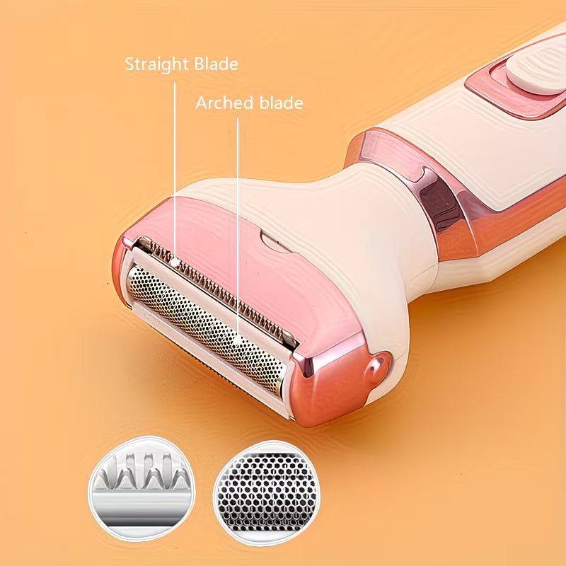 Women Razor – Rechargeable Electric Shaver for Face, Legs, Underarms & Bikini Trimming (Painless Grooming Kit)