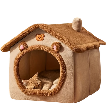 Cat House – Winter Warm Pet House for Cats, Soft & Removable Washable Pet House