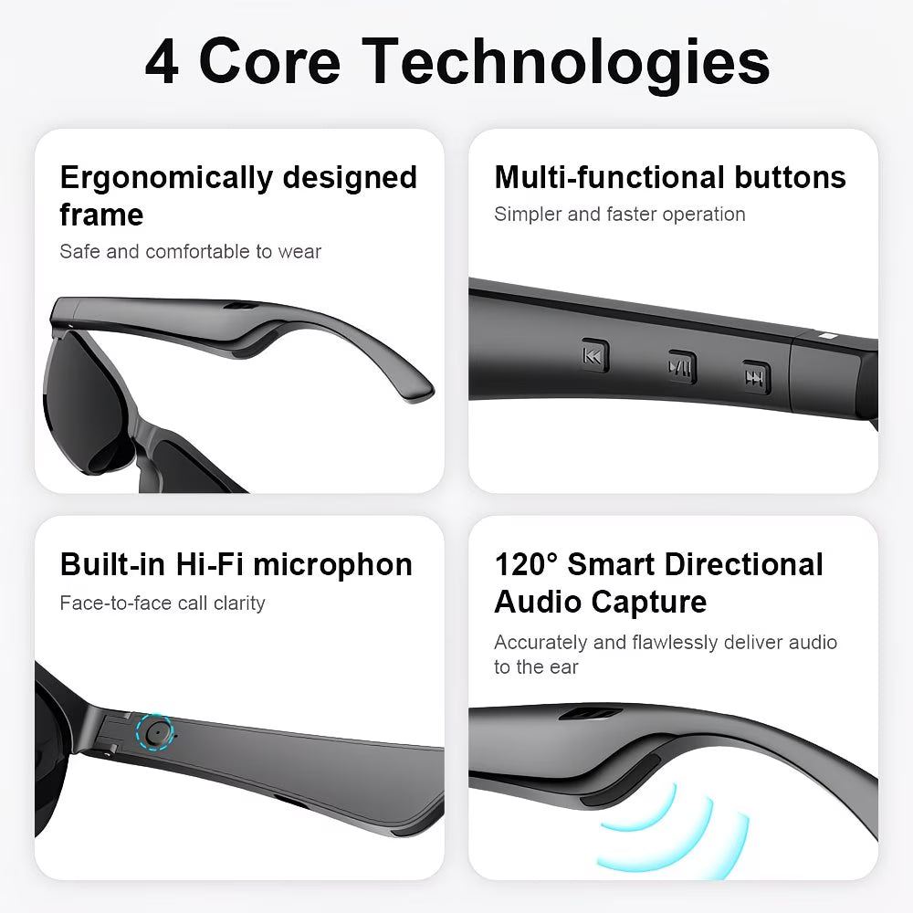 Smart Glasses – Wireless Audio Smart Goggles