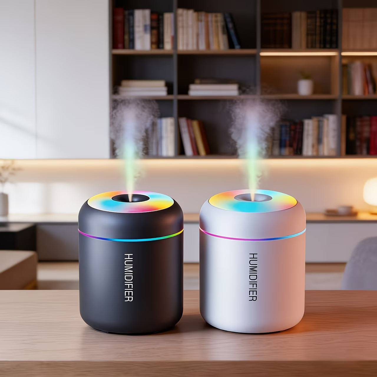 Humidifier – Essential Oil Aromatherapy Mist Diffuser with Color-Changing Night Light & Cold Mist Function