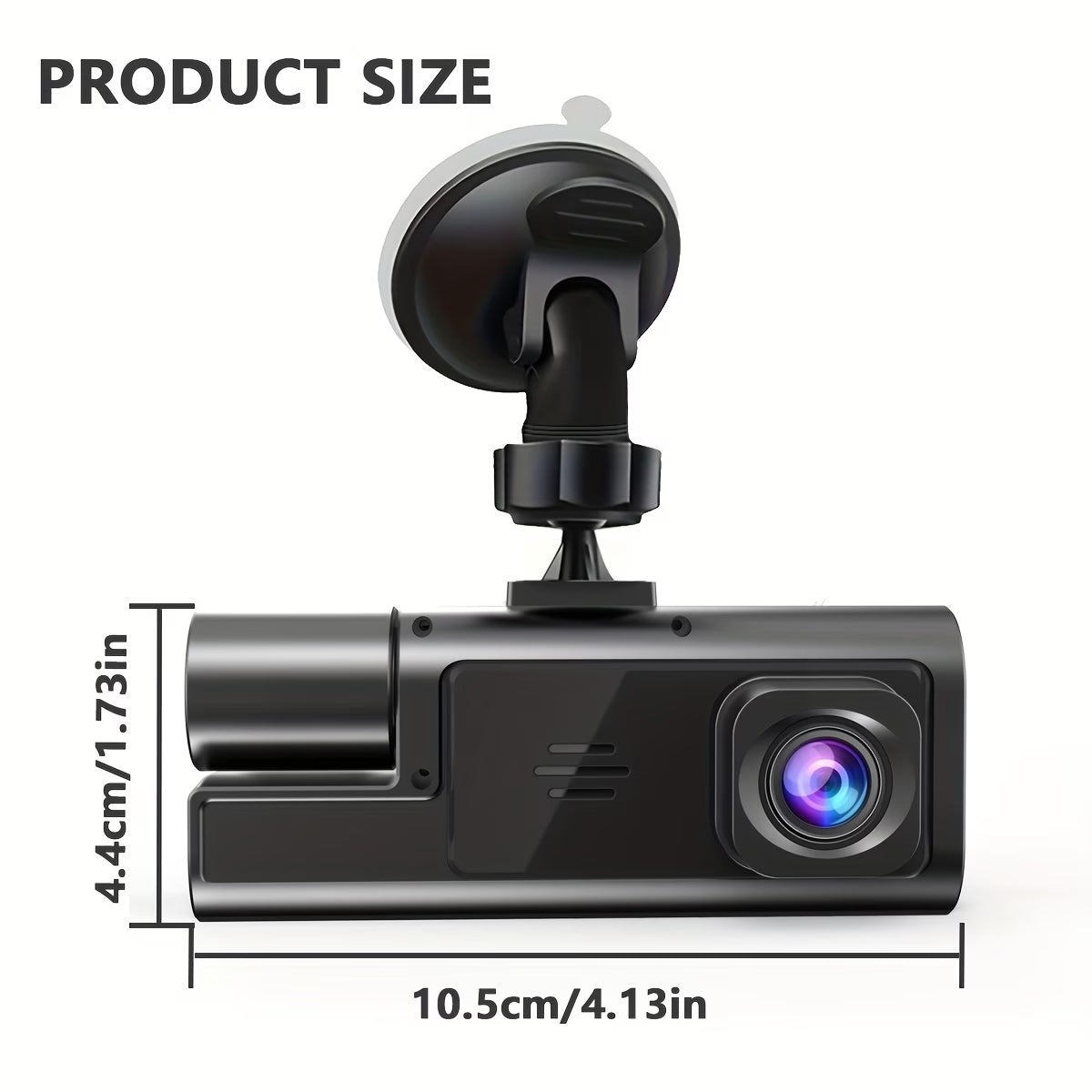 Dash Cam for Car – Dual Lens Car Camera 1080P Front & Inside Dash Cam with Night Vision