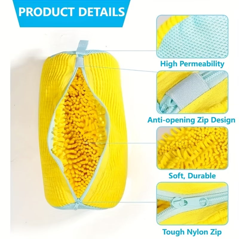Laundry Bags for Shoes – Washing Machine Shoe Wash Bag with Zipper Closure & Protective Interior
