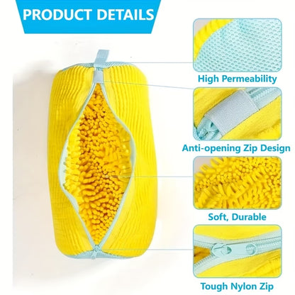 Laundry Bags for Shoes – Washing Machine Shoe Wash Bag with Zipper Closure & Protective Interior
