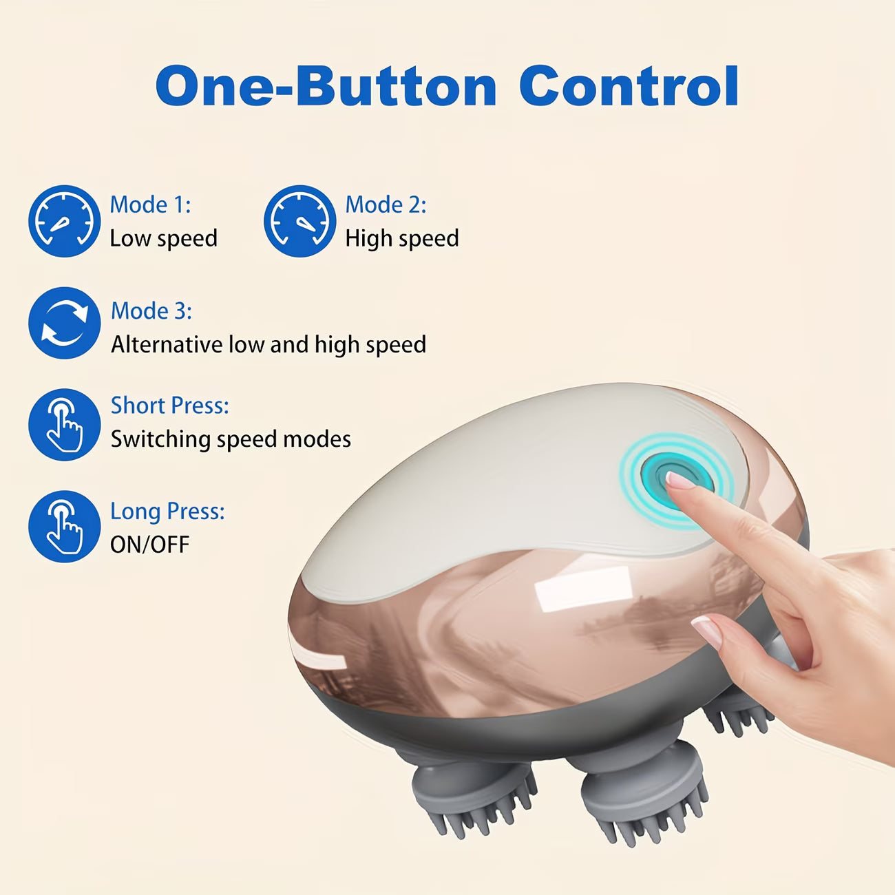Scalp Massager – Handheld Electric Head Massager