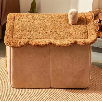 Cat House – Winter Warm Pet House for Cats, Soft & Removable Washable Pet House