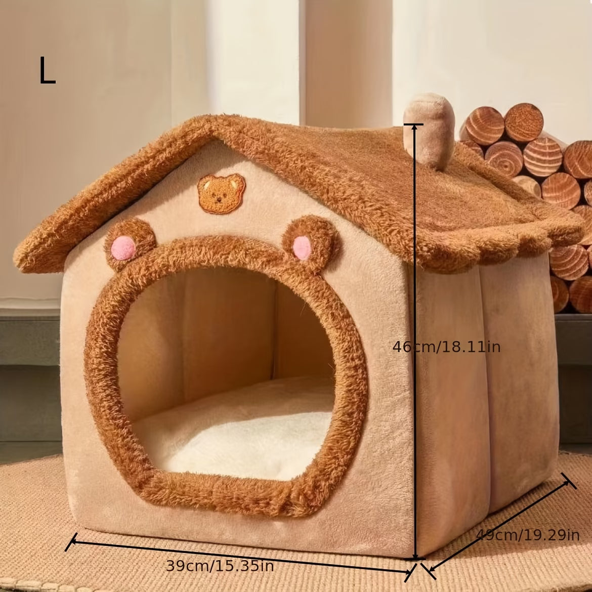 Cat House – Winter Warm Pet House for Cats, Soft & Removable Washable Pet House