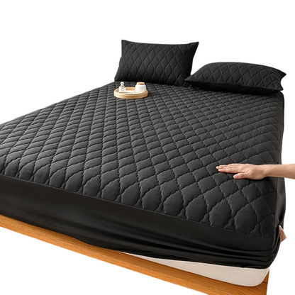 Bed Cover – Luxury Waterproof Quilted Mattress Protector Fitted Sheet for Single & Double Beds