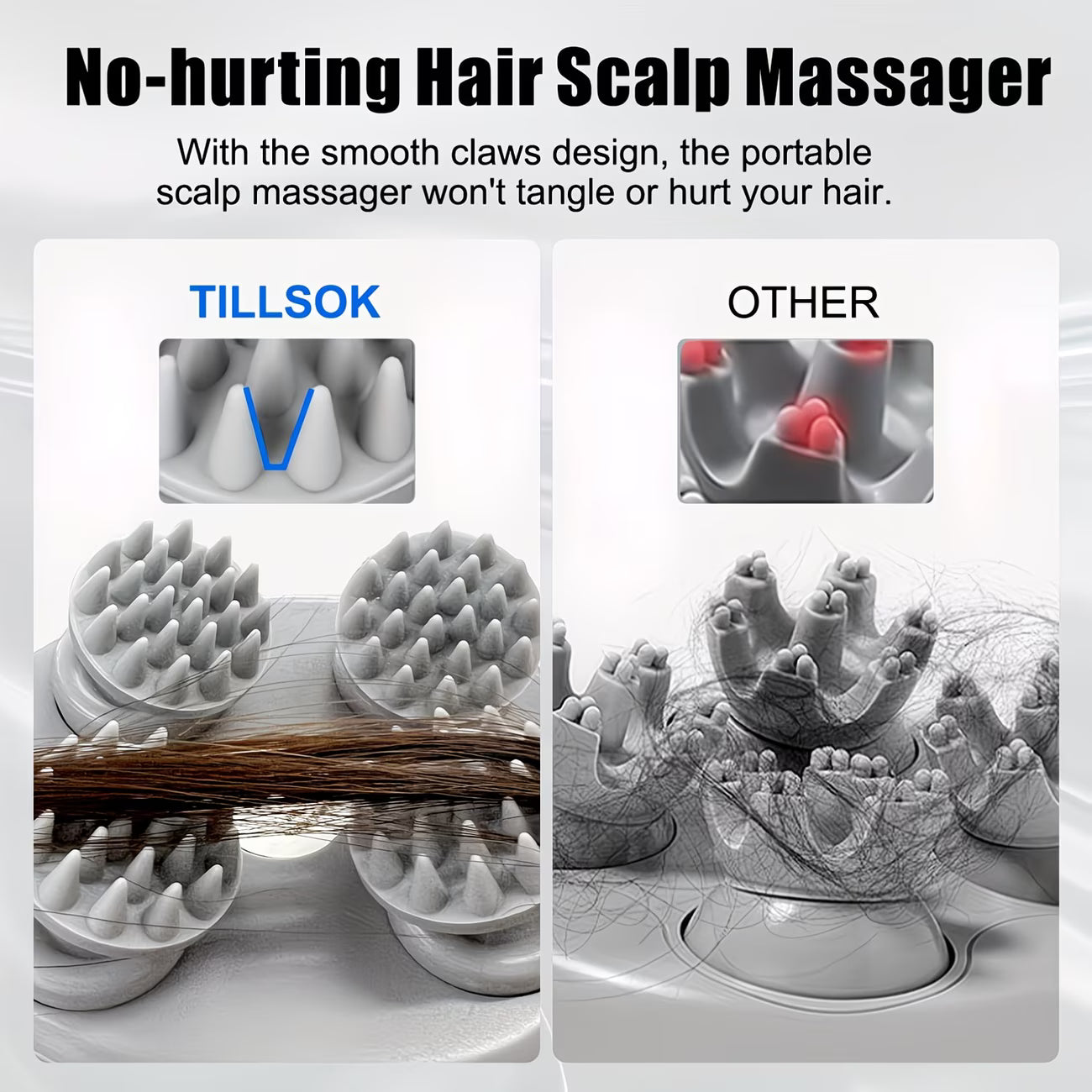 Scalp Massager – Handheld Electric Head Massager