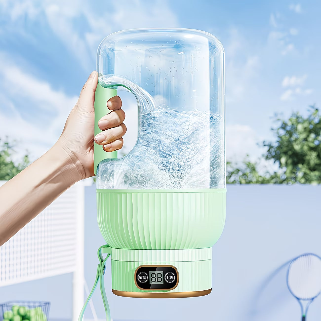 Portable Juicer – 10-Blade USB Rechargeable Juicer Machine for Fresh Fruit Juicer & Smoothies
