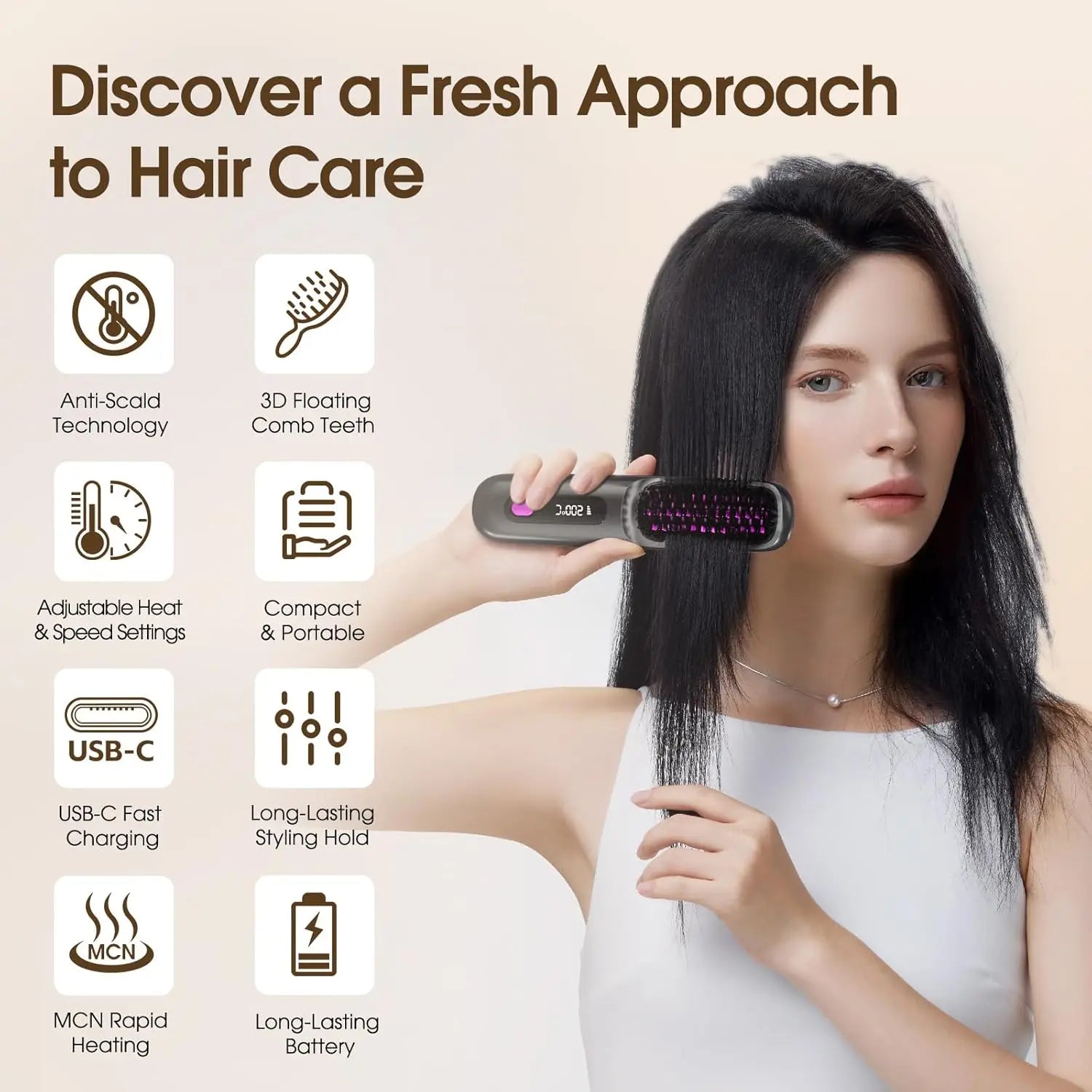 Hair Straightener – Portable Wireless Straightener