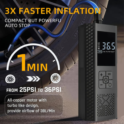 Air Compressor – Portable Wireless Car Air Pump