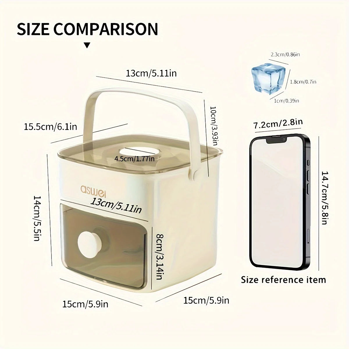 Ice Maker – Large 48-Grid Ice Cube Machine