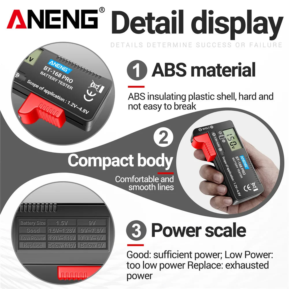 Battery Tester – Universal Digital Battery Tester