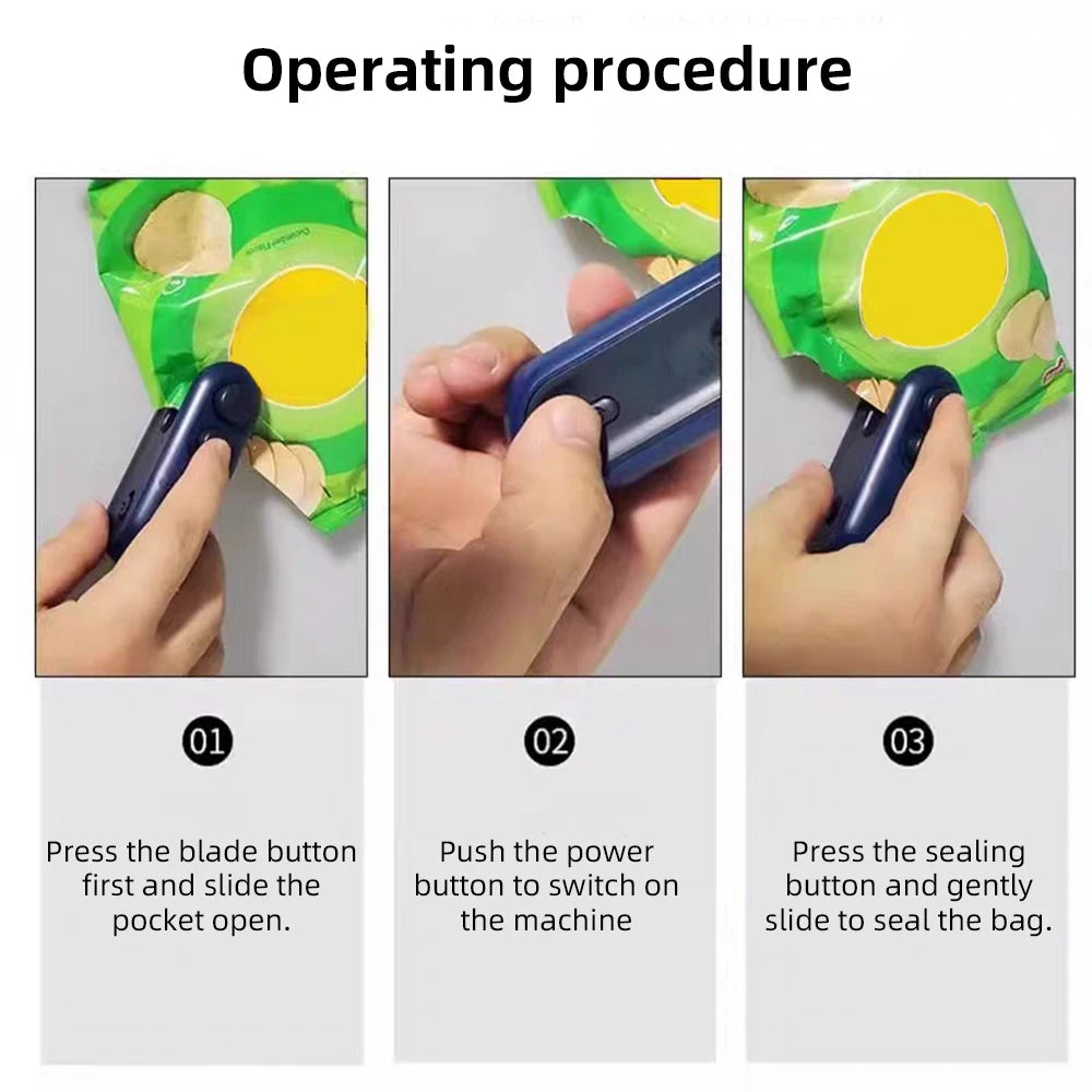 Vacuum Sealer – Mini Handheld Food Package Sealer