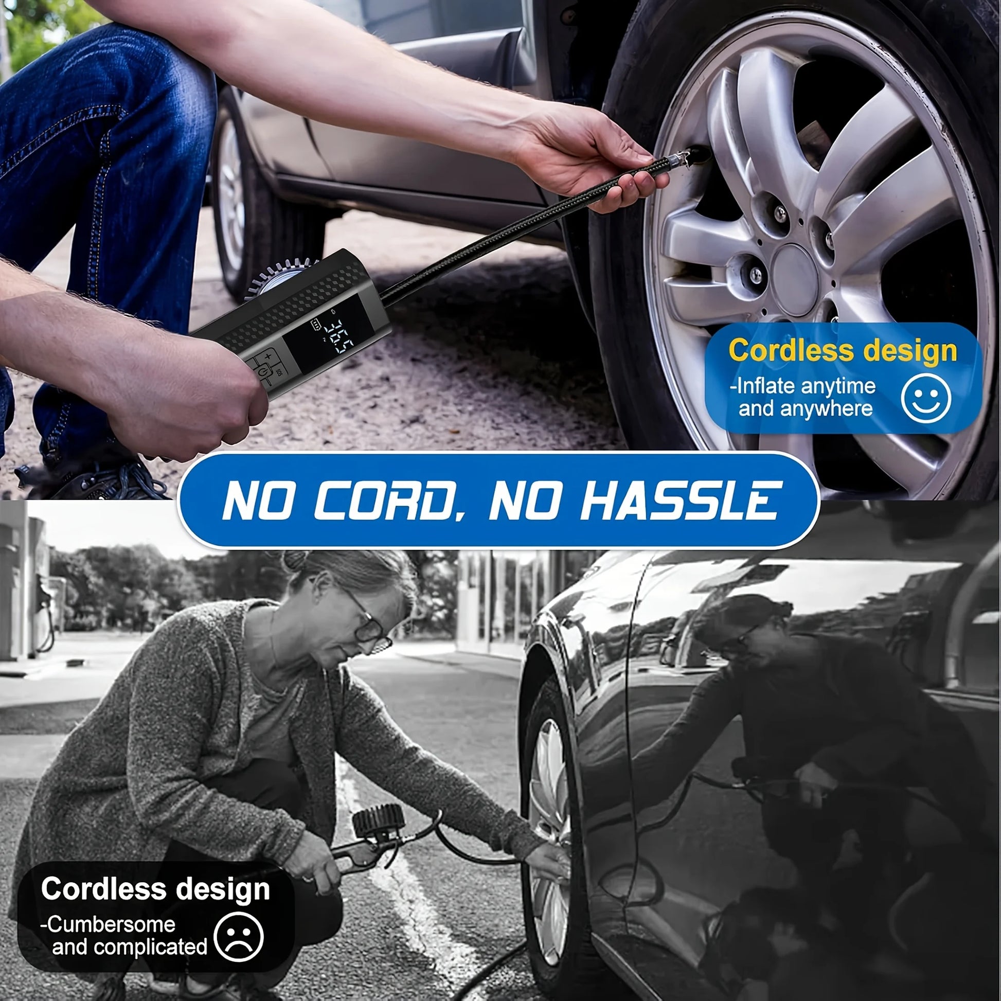 Air Compressor – Portable Wireless Car Air Pump