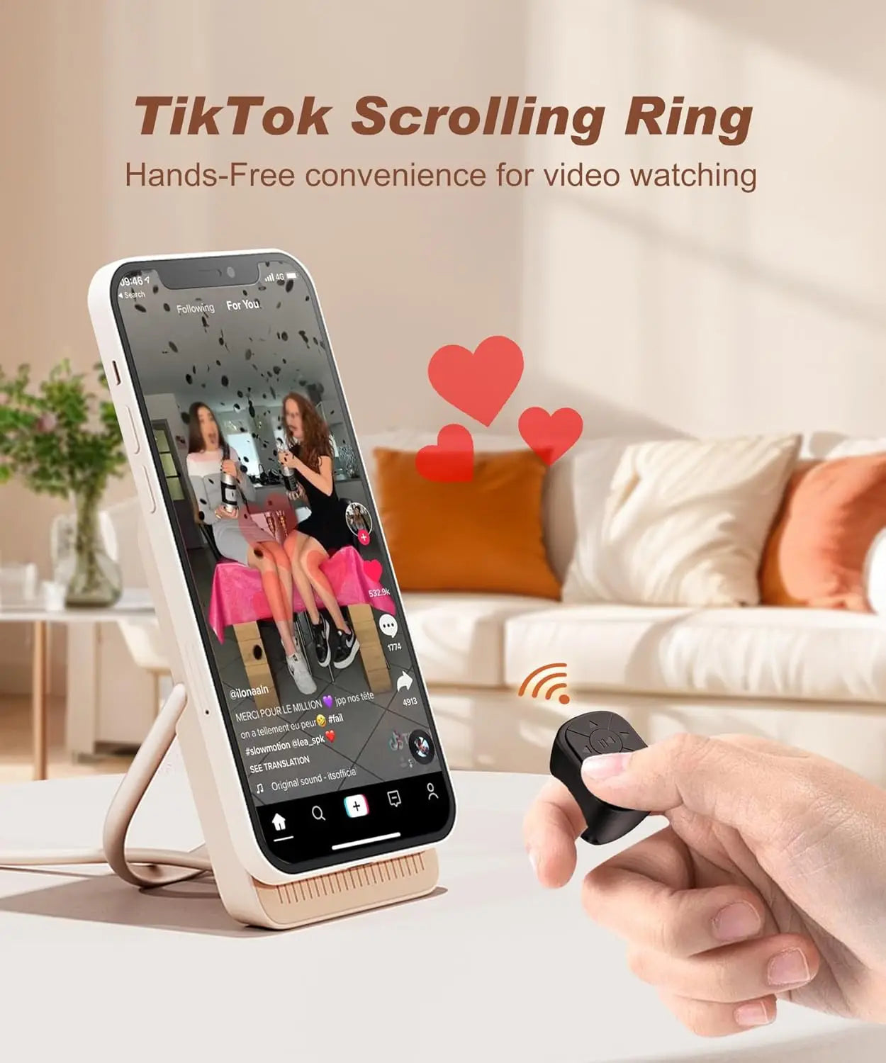 Smart Ring – Hands-Free TikTok Scrolling Ring