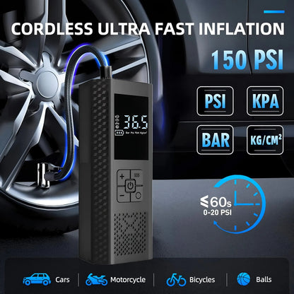 Air Compressor – Portable Wireless Car Air Pump