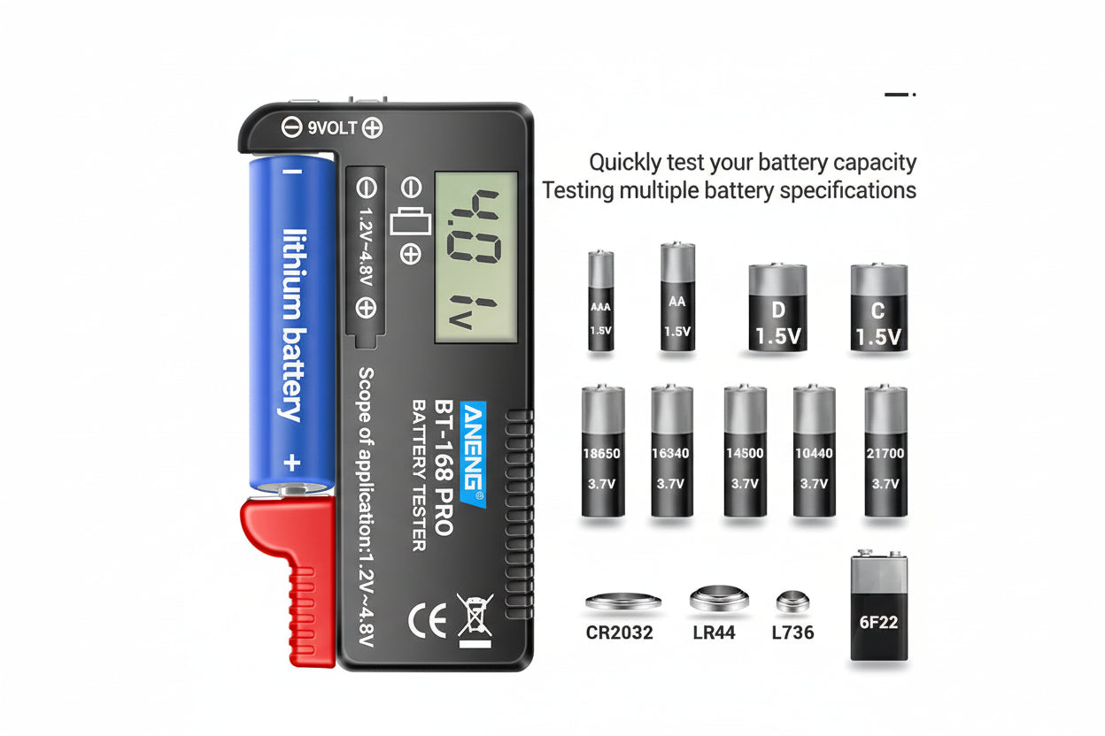 Battery Tester – Universal Digital Battery Tester