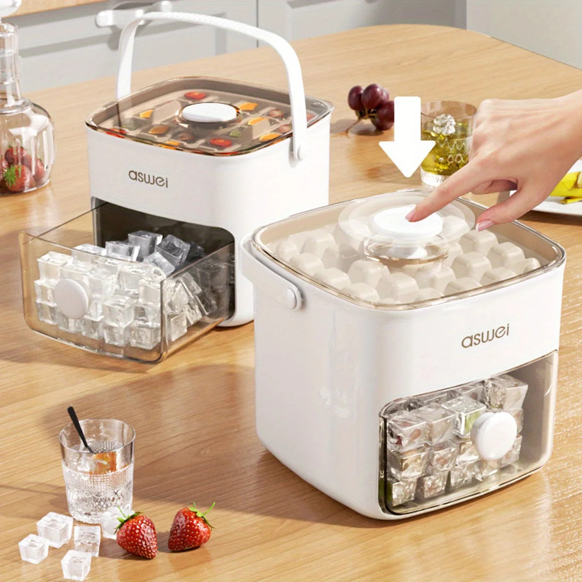 Ice Maker – Large 48-Grid Ice Cube Machine