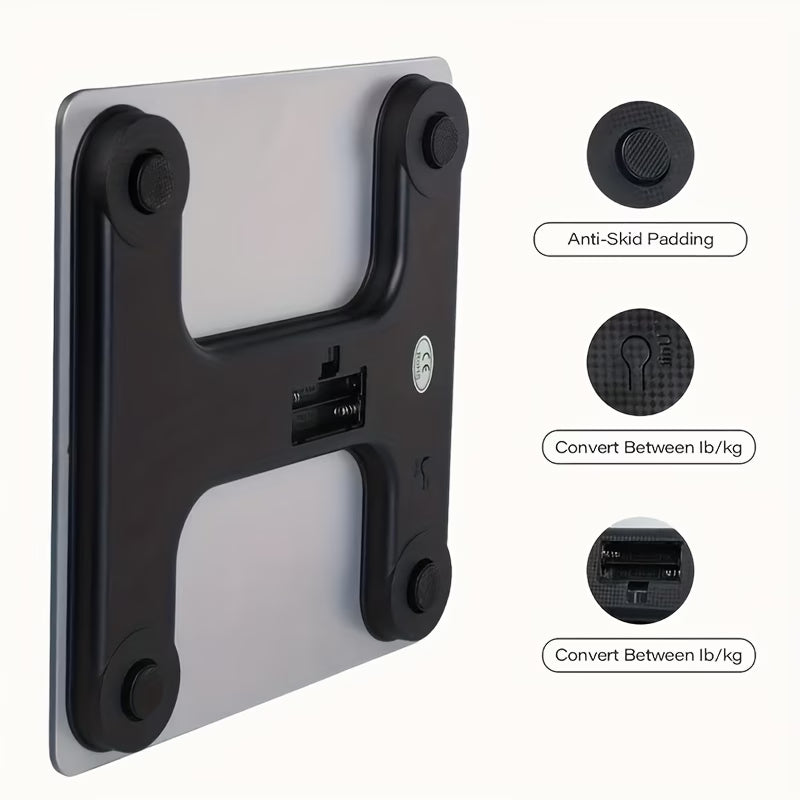 Digital Weight Machine – High-Precision Weighing Scale with LED Display & Glass Platform