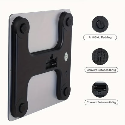 Digital Weight Machine – High-Precision Weighing Scale with LED Display & Glass Platform