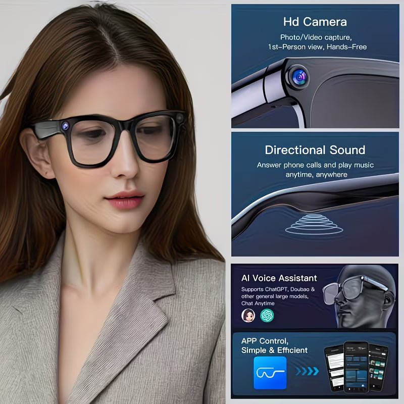 Smart Glasses – 1080P HD AR & AI Smart Goggles