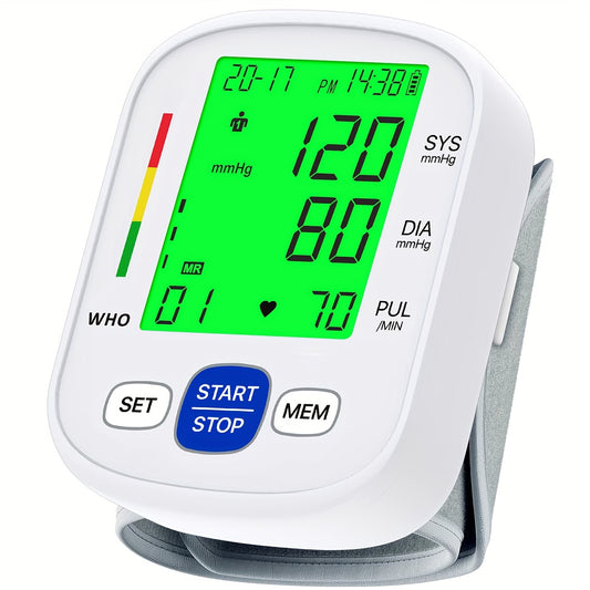 Blood Pressure Monitor – BSX322 Wrist Blood Pressure Machine with Dual User & 99 Memory