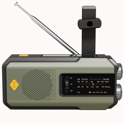 Radio – Daykit Portable FM Radio with Solar Power, Hand Crank & Emergency Power Bank