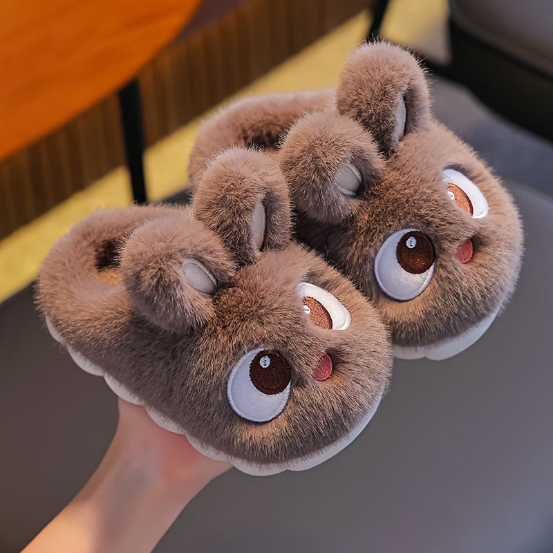 Cute Slippers for Kids – Rabbit Slippers Cartoon Winter Indoor Shoes for Toddlers