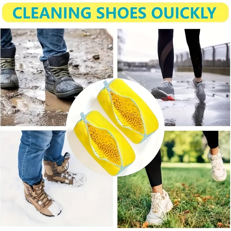 Laundry Bags for Shoes – Washing Machine Shoe Wash Bag with Zipper Closure & Protective Interior