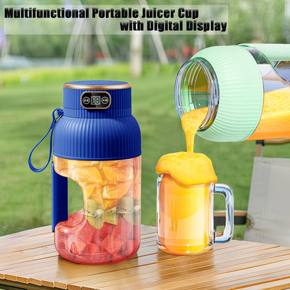 Portable Juicer – 10-Blade USB Rechargeable Juicer Machine for Fresh Fruit Juicer & Smoothies