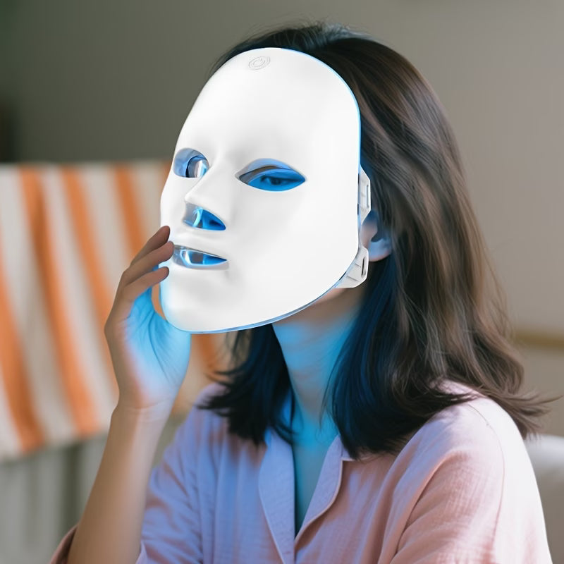 Face Massager – 7 Color LED Facial Mask Device for Skincare Routine & Home Spa Care