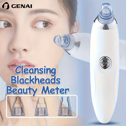 Blackheads Remover – Portable Pore Cleaner with 4 Probes for Facial Blackhead Removal